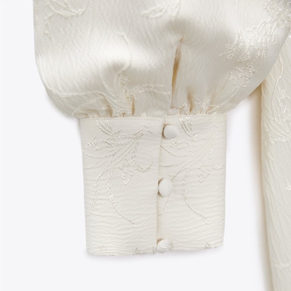 ZARA JACQUARD TUBE DRESS - Picture 9 of 10